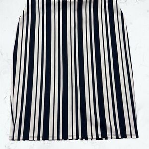 NYC Black and White Striped Pencil Skirt